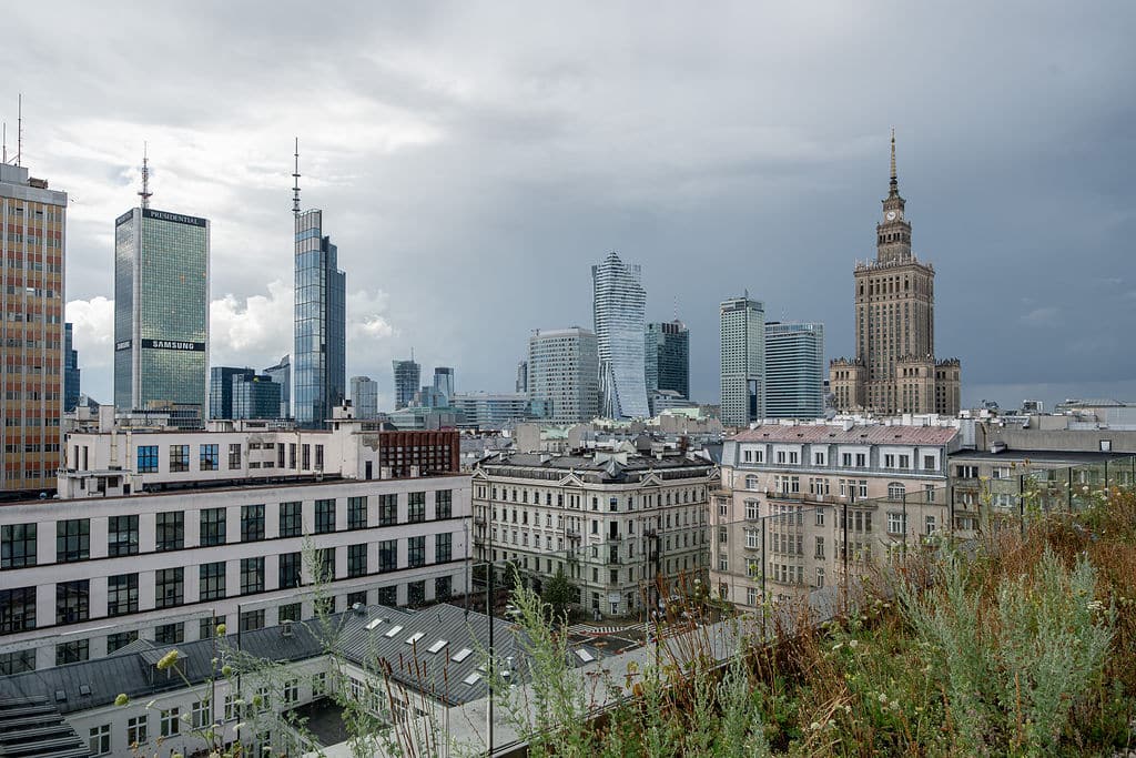 panorama warszawy z tarasu we event